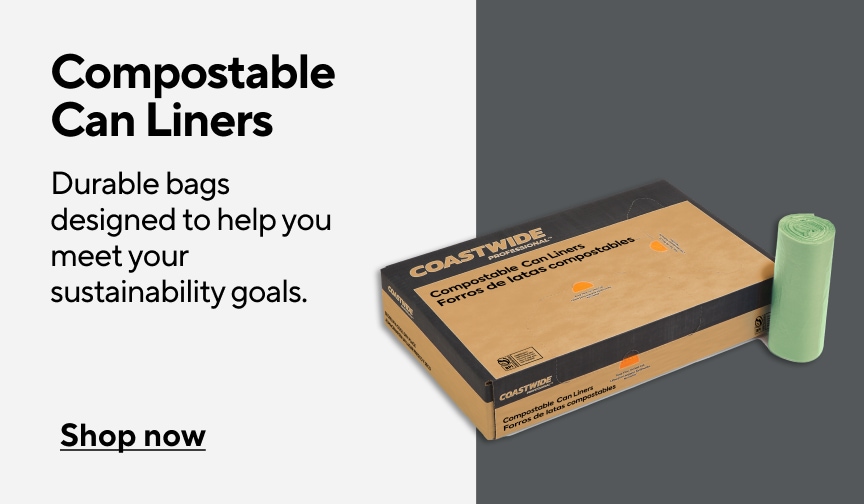 Compostable Can Liners. Durable bags designed to help you meet your sustainability goals. Shop now.