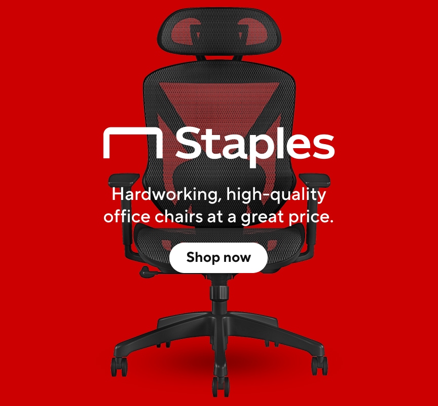 Staples | Hardworking, high-quality office chairs at a great price | Shop now