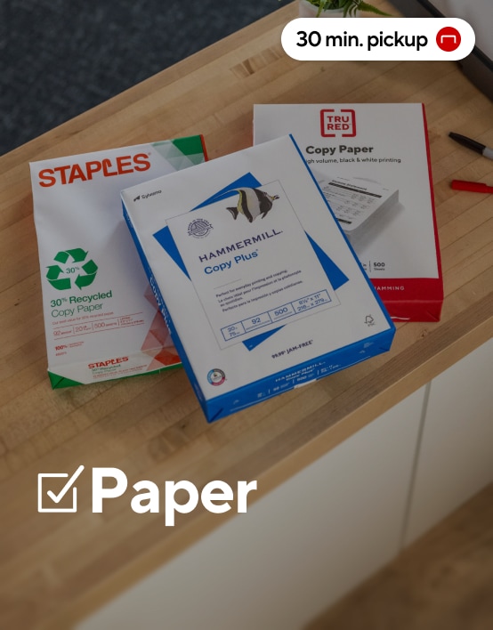 Paper. Pick up in store in 30 minutes.