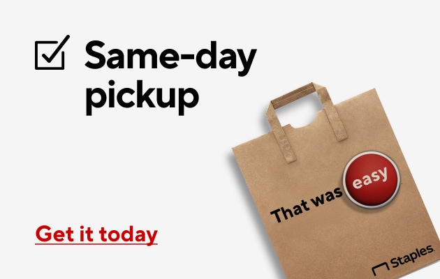 Same-day pickup Get it today That was easy