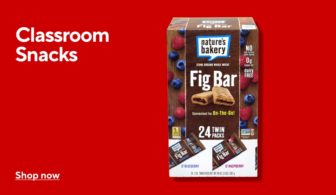 Classroom snacks. Shop now.
