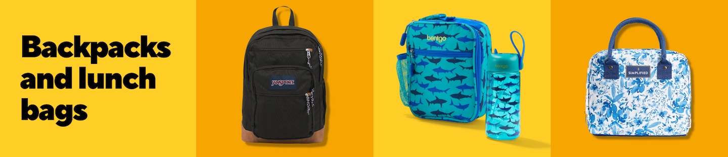 Backpacks and Lunch Bags