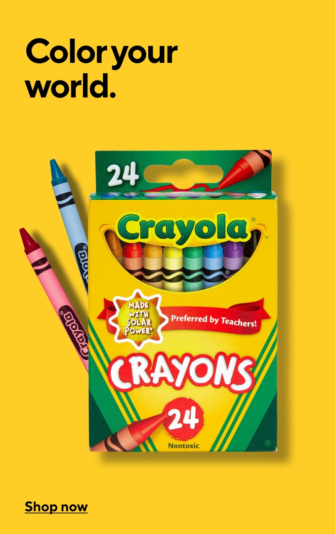 Color your world. Crayons. Shop now.