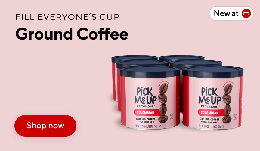 FILL EVERYONE’S CUP. Ground Coffee. Shop now. New at Staples.