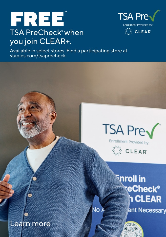 Free TSA PreCheck when you join Clear+