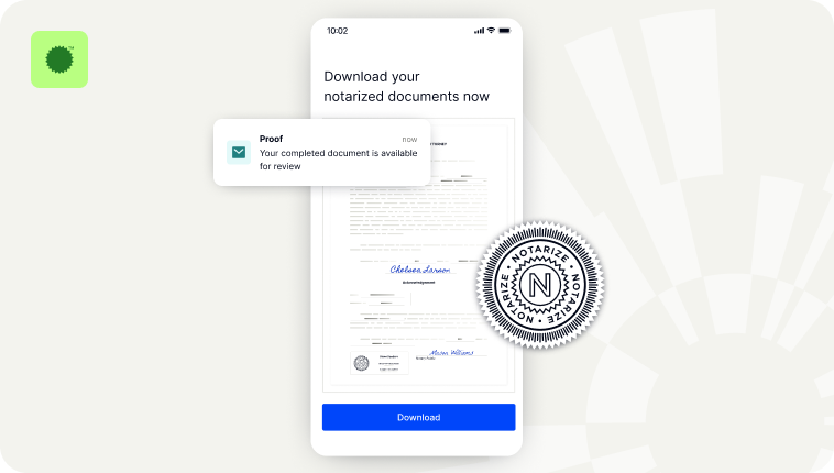 Step four: Download and share completed notarized documents instantly.