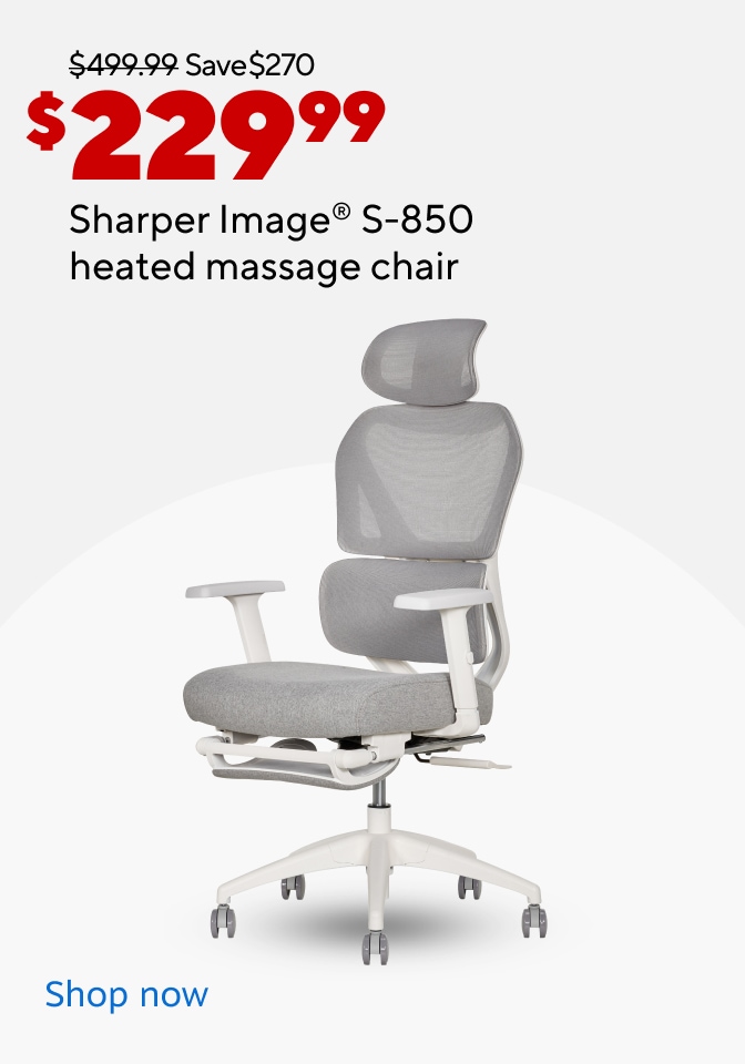 $499.99 Save $270 now $229.99 Sharper image S-850 heated massage chair. Shop now