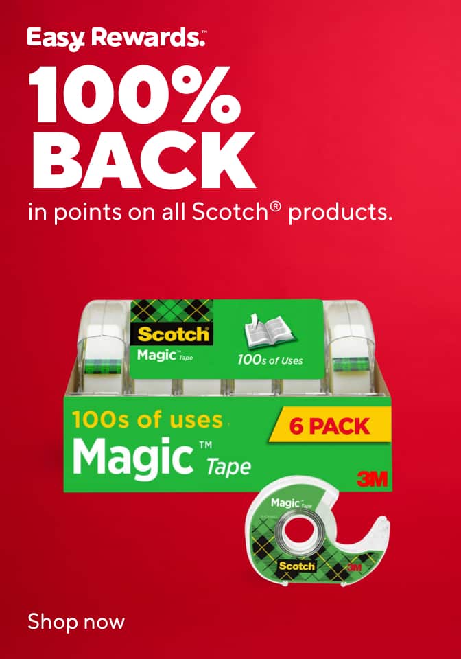 Easy Rewards. 100% back in points on Scotch