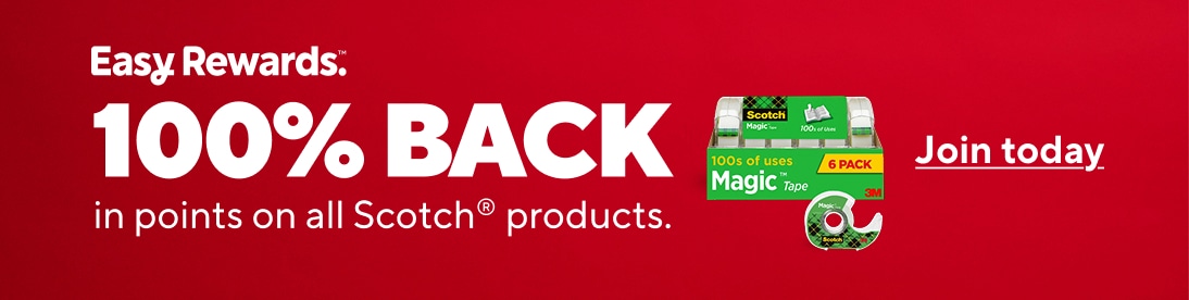 Easy Rewards. 100 percent BACK in points on all Scotch products. Join today.