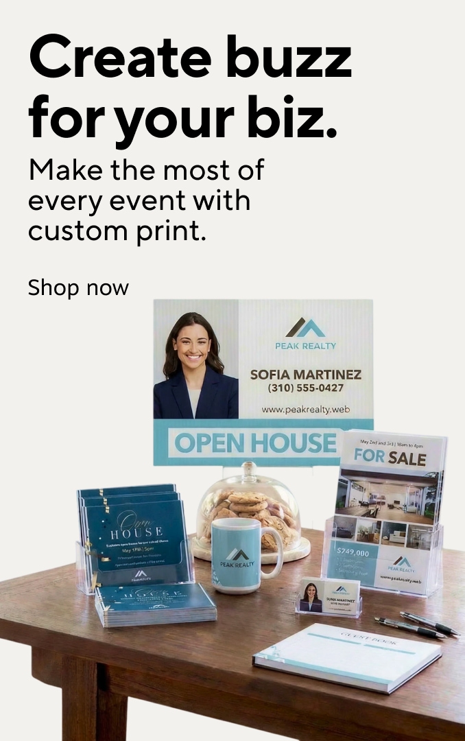 40% off custom cards, photo gifts, wrapping paper, banners, posters and yard signs.