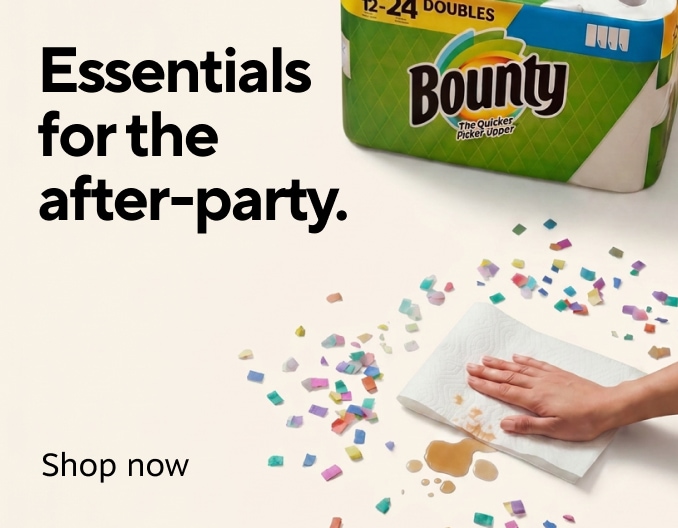 Essentials for the afterparty. Bounty.