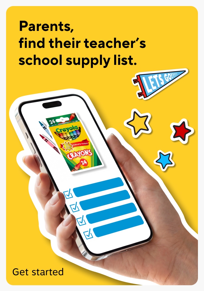 Teachers, upload your students' supply list Get Started