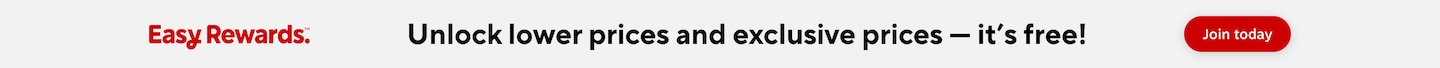 Easy Rewards. Unlock lower prices and exclusive prices - it's free! join today