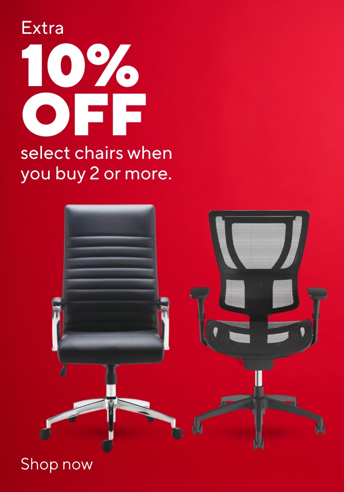 Easy 10% OFF select chairs when buy 2 or more.