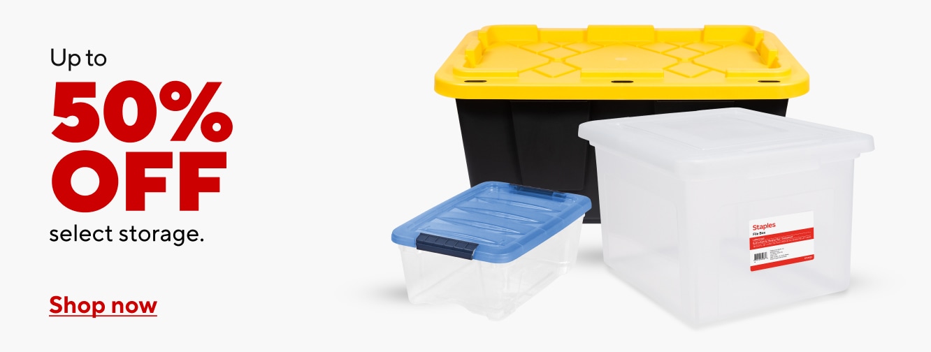 Up to 50% off select storage. Shop now