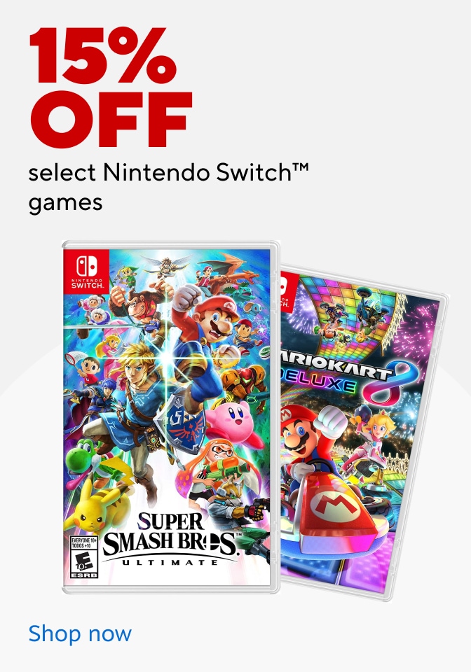15% off select nintendo switch games. Shop now.