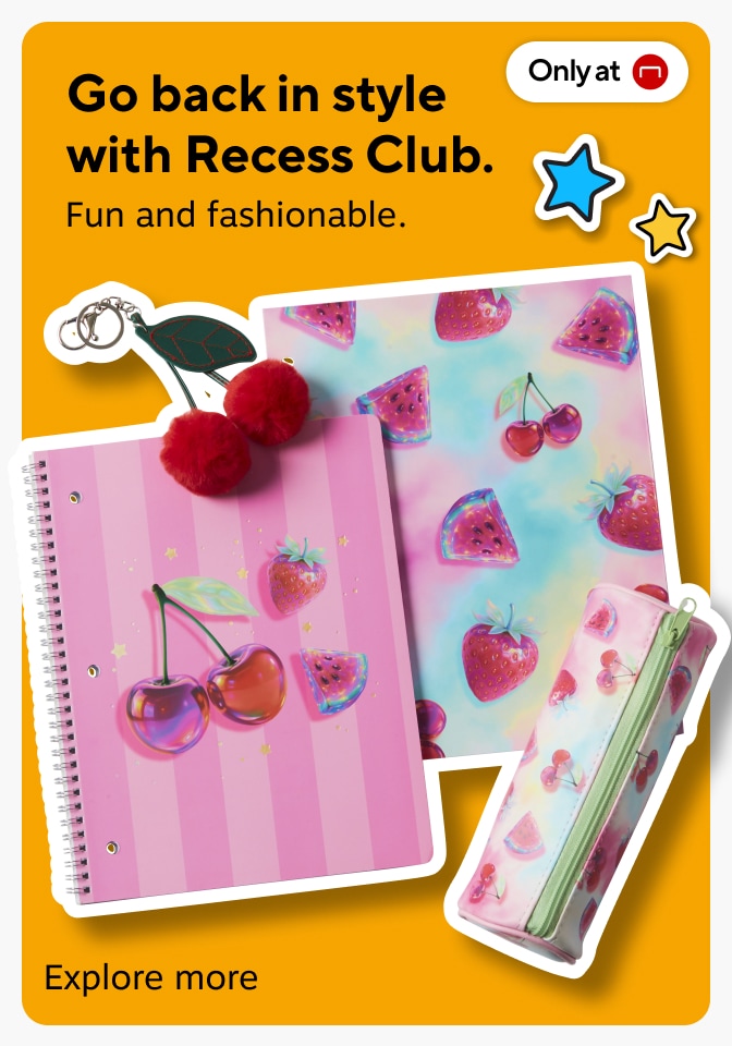 Go back in style with Recess Club. Exclusively at Staples. Explore more.