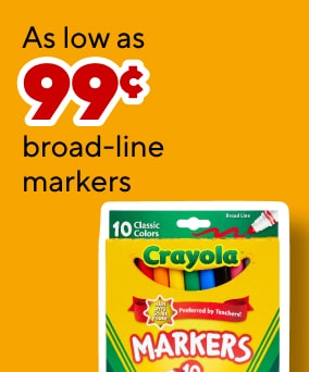 As low as 99c broad line markers