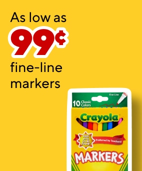 As low as 99c fine point markers