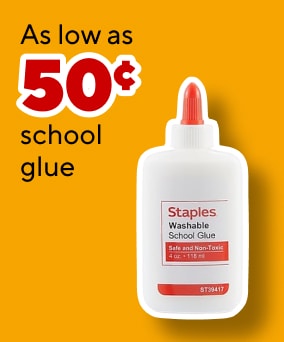 As low as 50c school glue
