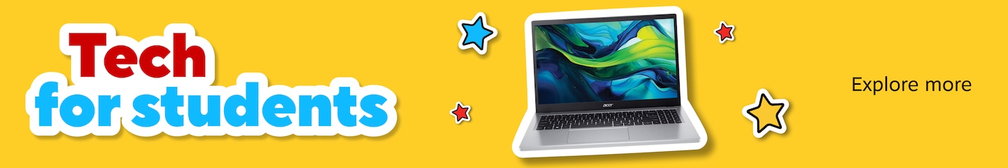 Tech for students. Explore more.
