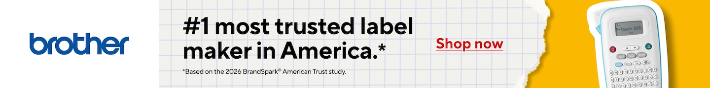 brother. 1 most trusted label maker in America. Based on the 2026 BrandSpark American Trust study. Shop now.