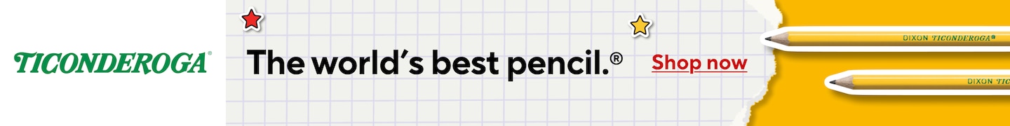 Ticonderoga. The world's best pencil. Shop now.