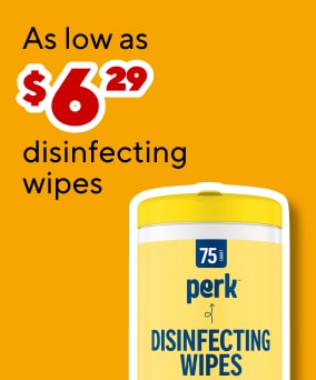 As low as $6.79 disinfecting wipes