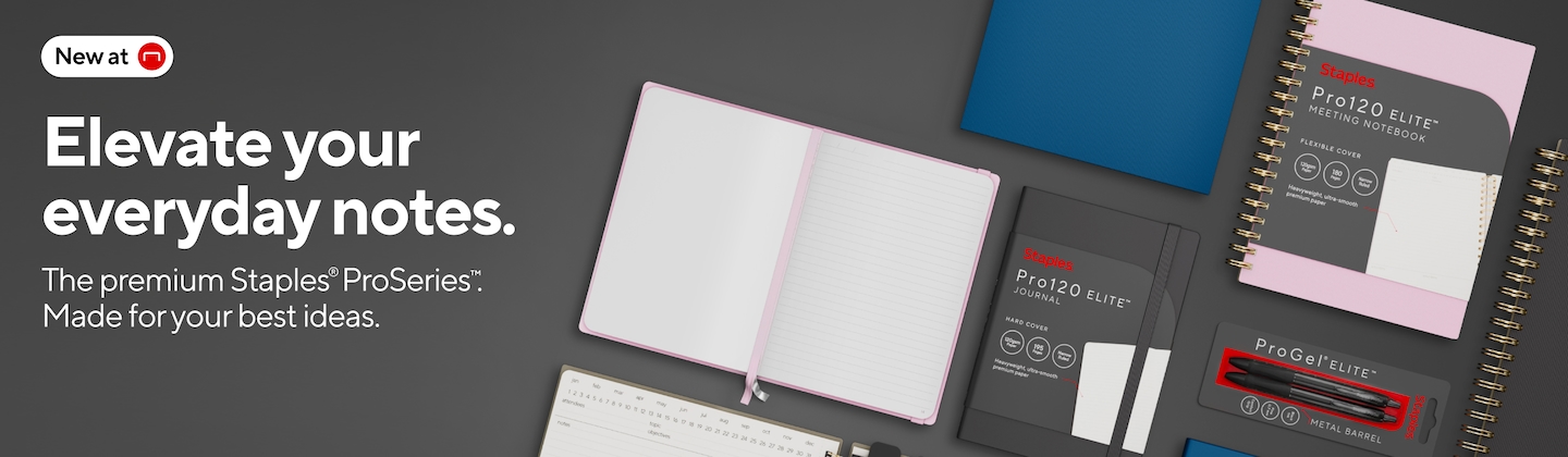 Elevate your everday notes. The premium Staples ProSeries Made for your best ideas