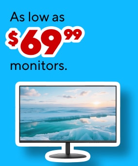 As low as $69.99 monitors