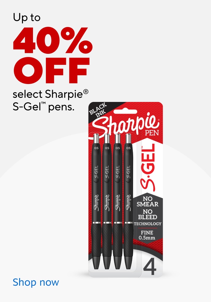 Up to 40% off select Sharpie 5-gel pens. Shop now
