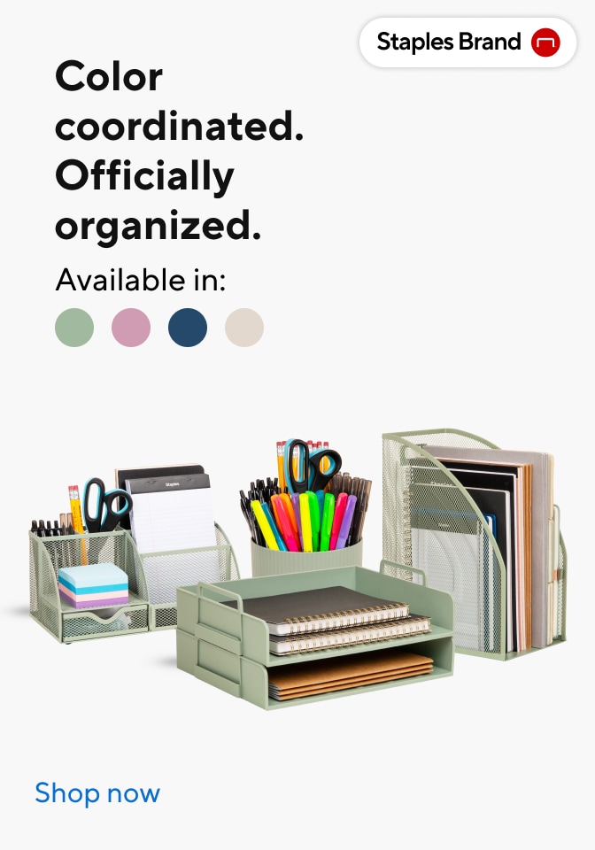 Color coordinated. Officially organized. Available in. Shop now