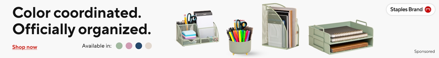 Color coordinated officially organized shop now