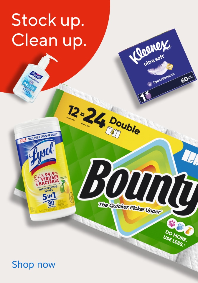 Stock up. Clean up. Shop now