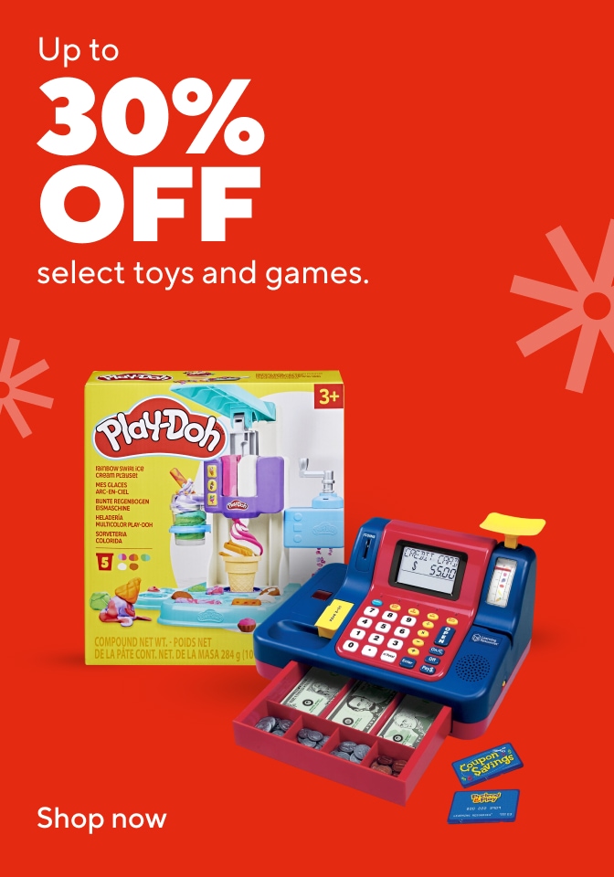 Up to 30% off Select toys and games. Shop now.